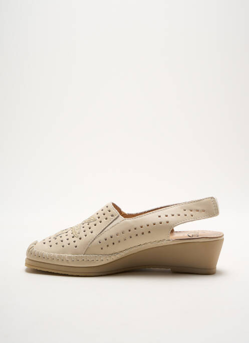 Sandales/Nu pieds beige LUXAT pour femme