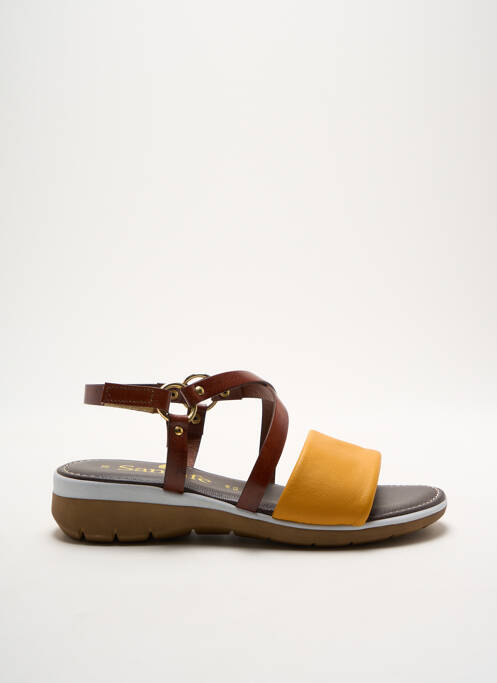 Sandales/Nu pieds jaune SANTAFE pour femme