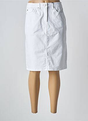 Jupe mi-longue taille normale blanc IMPAQT femme