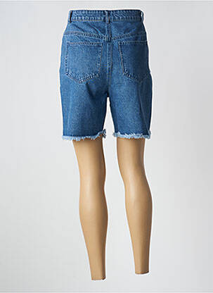 Bermuda coupe droite taille normale bleu DAPHNEA femme