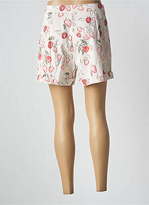 Short fermeture zippée sous rabat boutonné taille normale beige DROLE DE COPINE femme