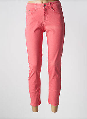 Jeans coupe slim stretch taille normale rose JENSEN femme