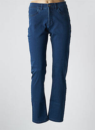 Jeans coupe droite stretch taille normale bleu JENSEN femme