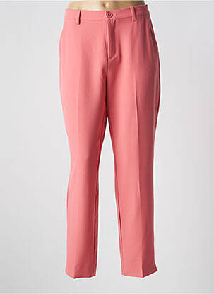 Pantalon 7/8 taille haute taille haute rose JENSEN femme