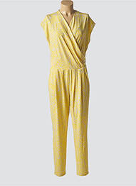 Combi-pantalon poches manches courtes jaune BETTY BARCLAY femme
