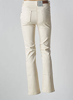 Jeans coupe slim stretch taille normale beige JULIE GUERLANDE femme