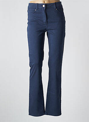 Jeans coupe slim stretch taille normale bleu JULIE GUERLANDE femme