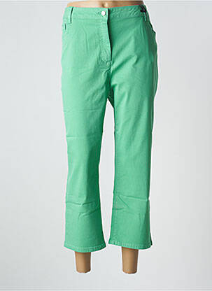 Pantacourt coupe droite taille normale vert JULIE GUERLANDE femme