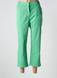Pantacourt coupe droite taille normale vert JULIE GUERLANDE femme