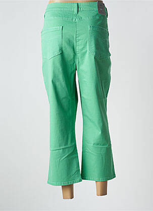 Pantacourt coupe droite taille normale vert JULIE GUERLANDE femme