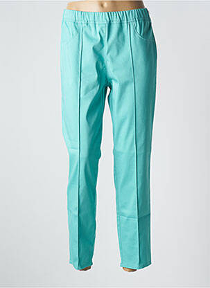 Pantalon 7/8 stretch taille normale bleu FRANK WALDER femme