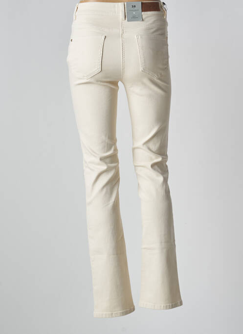 Jeans coupe slim stretch taille normale beige JULIE GUERLANDE femme