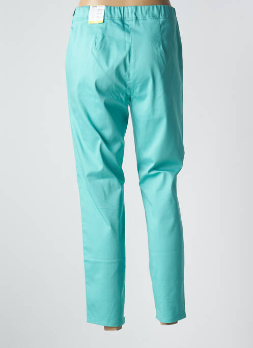 Pantalon 7/8 stretch taille normale bleu FRANK WALDER femme