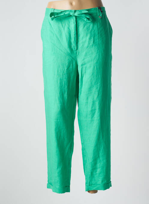 Pantalon 7/8 vert clair JULIE GUERLANDE pour femme