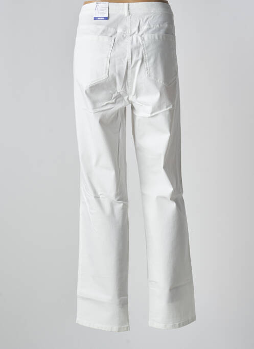 Pantalon droit blanc FRANK WALDER pour femme