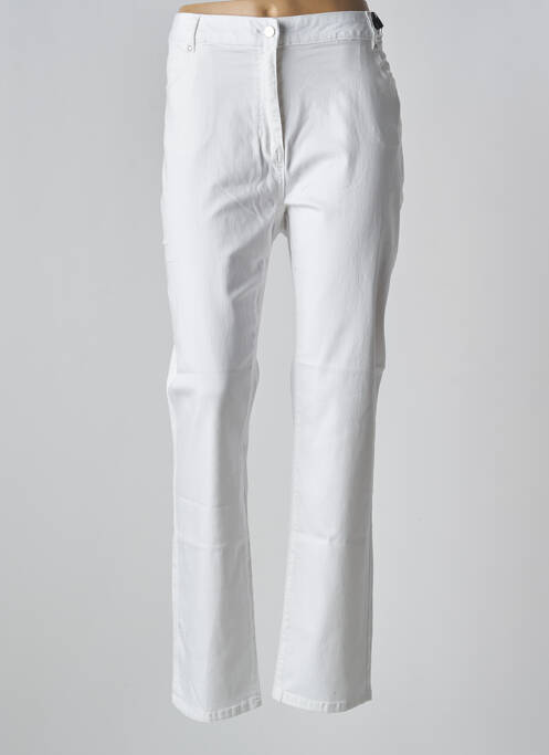 Pantalon slim blanc JULIE GUERLANDE pour femme