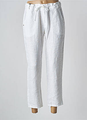 Pantalon 7/8 taille à pinces taille normale blanc IMPAQT femme