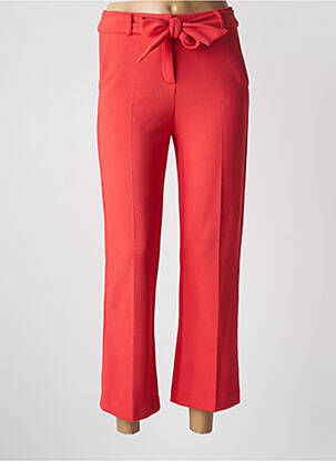 Pantalon 7/8 taille haute taille haute rouge TUZZI femme