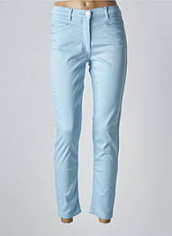 Pantalon slim tissage popeline taille normale bleu BETTY BARCLAY femme