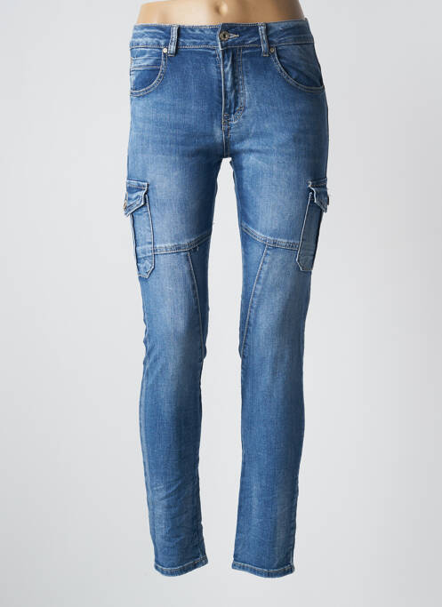 Jeans skinny bleu PLACE DU JOUR pour femme