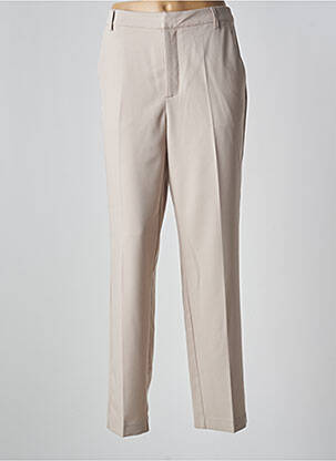 Pantalon slim poches beige KAFFE femme