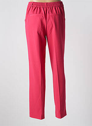 Pantalon slim taille élastique rose KAFFE femme