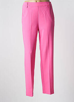 Pantalon slim taille élastique rose KAFFE femme