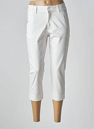 Pantalon 7/8 blanc KAFFE pour femme