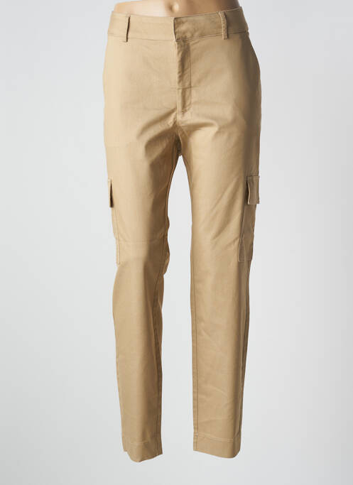 Pantalon droit beige KAFFE pour femme