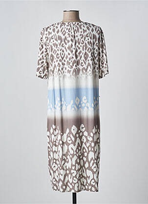 Robe mi-longue manches courtes manches courtes blanc BETTY BARCLAY femme