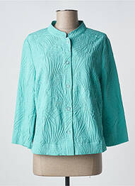 Veste casual coupe droite bleu FRANK WALDER femme