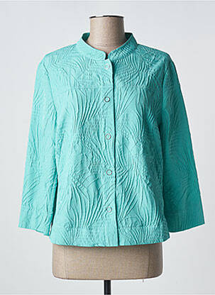 Veste casual coupe droite bleu FRANK WALDER femme
