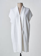 Gilet manches courtes blanc MARBLE pour femme seconde vue