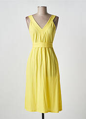 Robe mi-longue jaune SCORZZO pour femme seconde vue