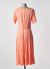 Robe mi-longue orange ORIENTIQUE NATURALLY pour femme seconde vue