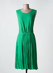 Robe mi-longue vert ORIENTIQUE NATURALLY pour femme seconde vue