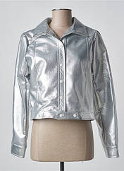 Veste simili cuir gris JS MILLENIUM pour femme seconde vue