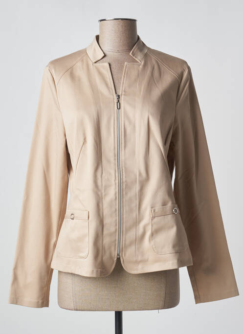 Veste casual poches beige FRANK WALDER femme