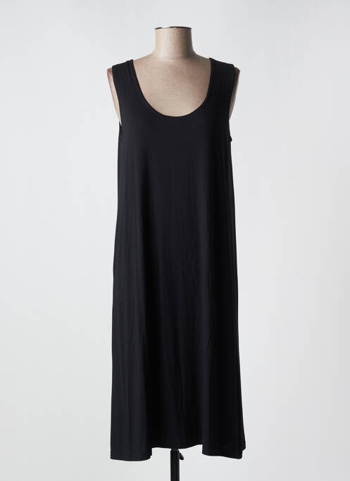 Robe mi-longue noir FRANCK ANNA pour femme