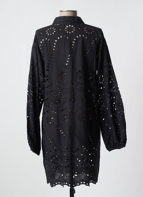 Robe mi-longue noir KAFFE pour femme