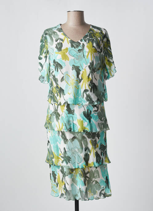 Robe mi-longue vert FRANK WALDER pour femme