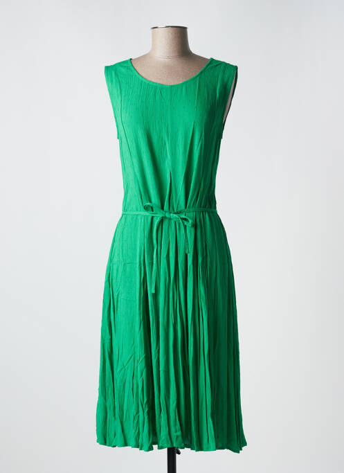 Robe mi-longue vert ORIENTIQUE NATURALLY pour femme