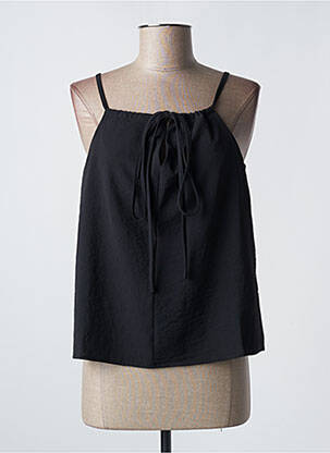 Top col carré fines bretelles noir KAFFE femme