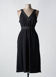 Robe mi-longue sans manche sans manche noir SCORZZO femme