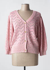 Gilet manches longues rose JULIE GUERLANDE pour femme seconde vue