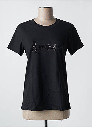 T-shirt noir KAFFE pour femme