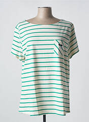 T-shirt vert ELLE EST OU LA MER pour femme seconde vue