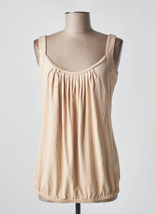 Top tissage jersey fines bretelles beige MARBLE femme
