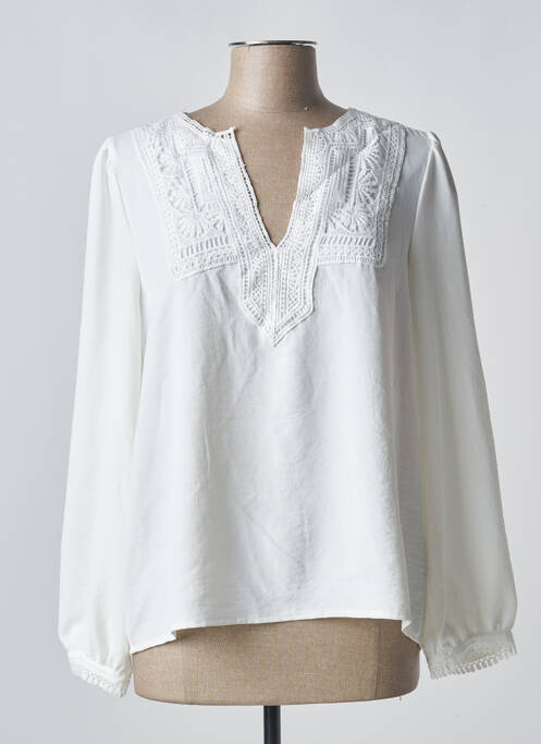 Blouse blanc EMA BLUE'S pour femme