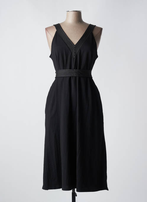 Robe mi-longue noir SCORZZO pour femme